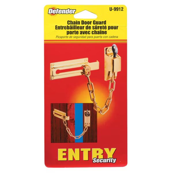 Guard Door Chain+Lock Pb, Prime-Line, Mfr#: U9912
